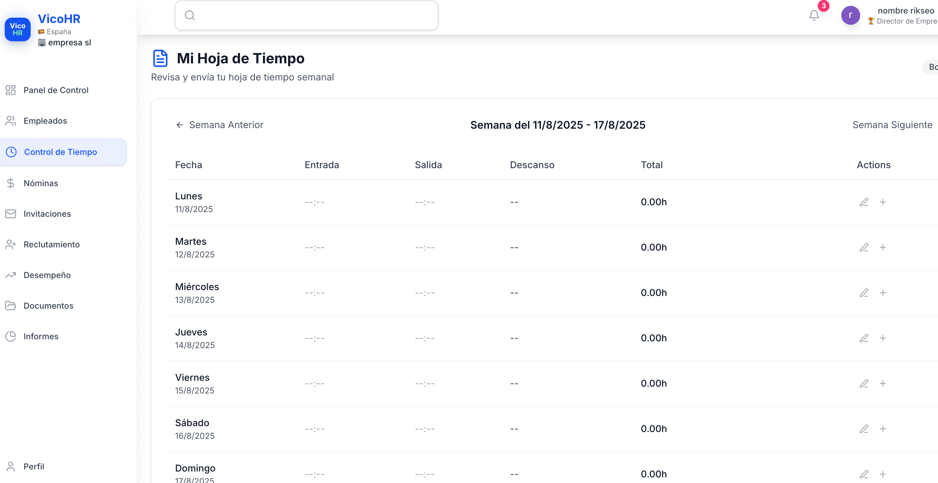 Automated Weekly Timesheet